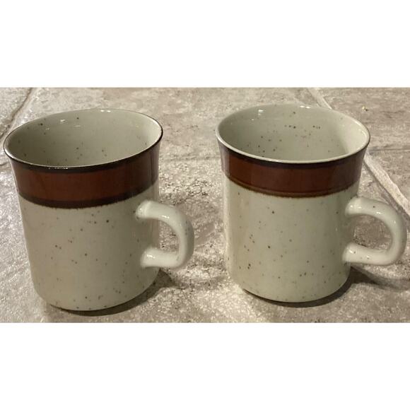 Lot of 2 ~ Vintage Rainbow Stoneware Coffee Mugs - Picture 5 of 8
